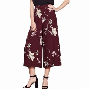 Lauren Conrad - Runway Floral Crop Wide Leg Pants